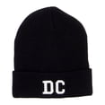 thumbnail image 1 of DC Washington State Embroidered Long Beanie - Black OSFM, 1 of 5