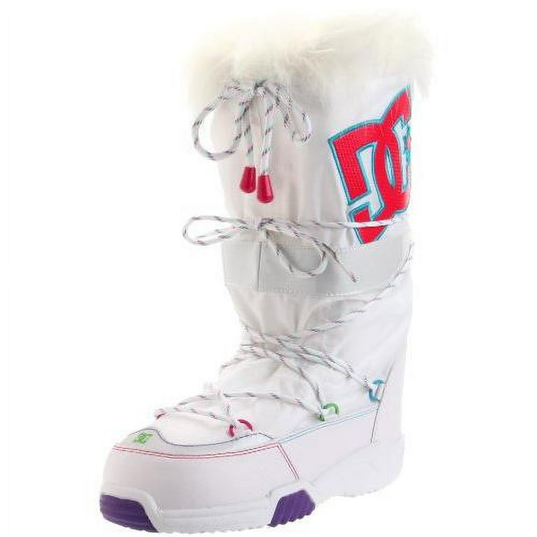 Vintage Women's DC Chalet Snow Boots Faux Fur Black Size
