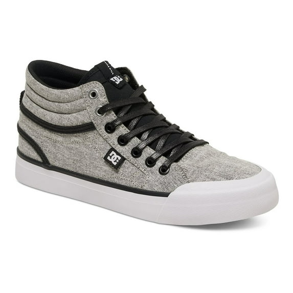 DC Women's Evan Hi TX SE Sneakers Grey Canvas Rubber 8.5 B