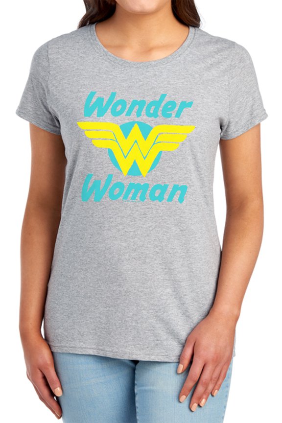 DC Wonder Wings Women's T Shirt, Athletic Heather, X-Large