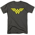 thumbnail image 1 of DC Wonder Woman Logo Unisex Adult T Shirt, Charcoal, 4X-Large, 1 of 6