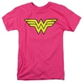 thumbnail image 1 of DC Wonder Woman Logo Unisex Adult T Shirt, Hot Pink, X-Large, 1 of 6