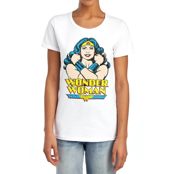 DC Wonder at Large Women's T Shirt, White, Large