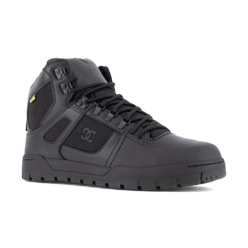 DC Work Crew Mens Waterproof High Top Composite Toe Black Work Shoes DC60604 Walmart