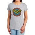 thumbnail image 1 of DC Ww Vintage Emblem Women's T Shirt, Athletic Heather, Large, 1 of 6