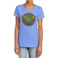 thumbnail image 1 of DC Ww Vintage Emblem Women's T Shirt, Carolina Blue, 2X-Large, 1 of 6