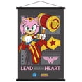 thumbnail image 1 of DC X Sonic The Hedgehog - Amy Lead With Your Heart Wall Poster with Magnetic Frame, 22.375" x 34", 1 of 5