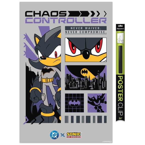 DC X Sonic The Hedgehog - Shadow Chaos Controller Wall Poster, 22.375" x 34"