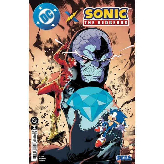DC X Sonic the Hedgehog #2A VF ; DC Comic Book