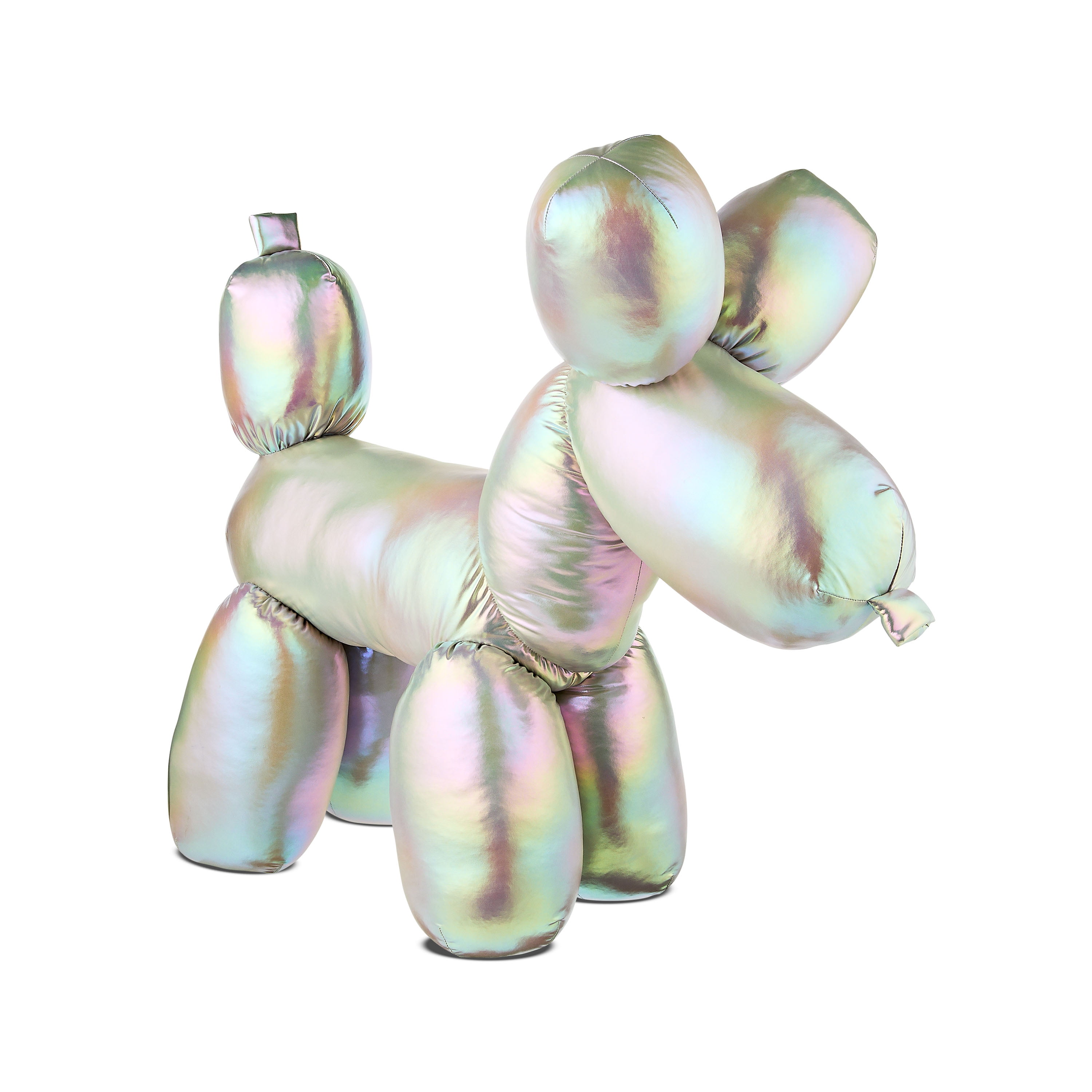 Valentines Day Silver Iridescent Balloon Dog Plush, by Way To Celebrate
