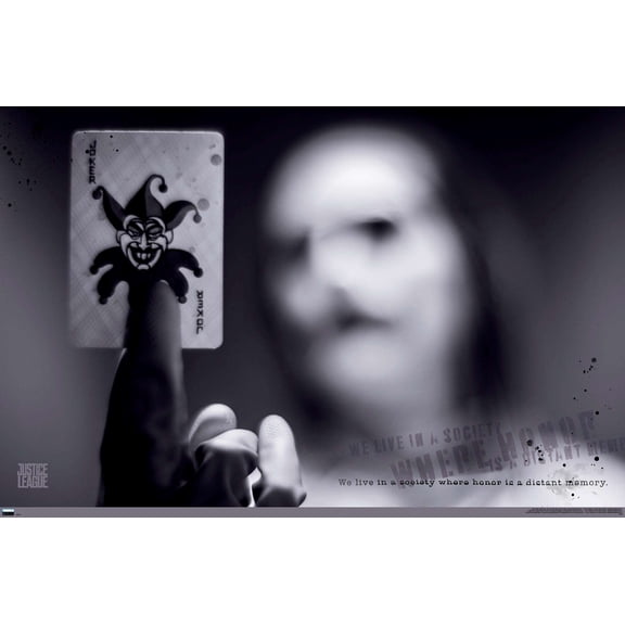 DC Zack Snyder's Justice League - Joker Card Wall Poster, 14.725" x 22.375"