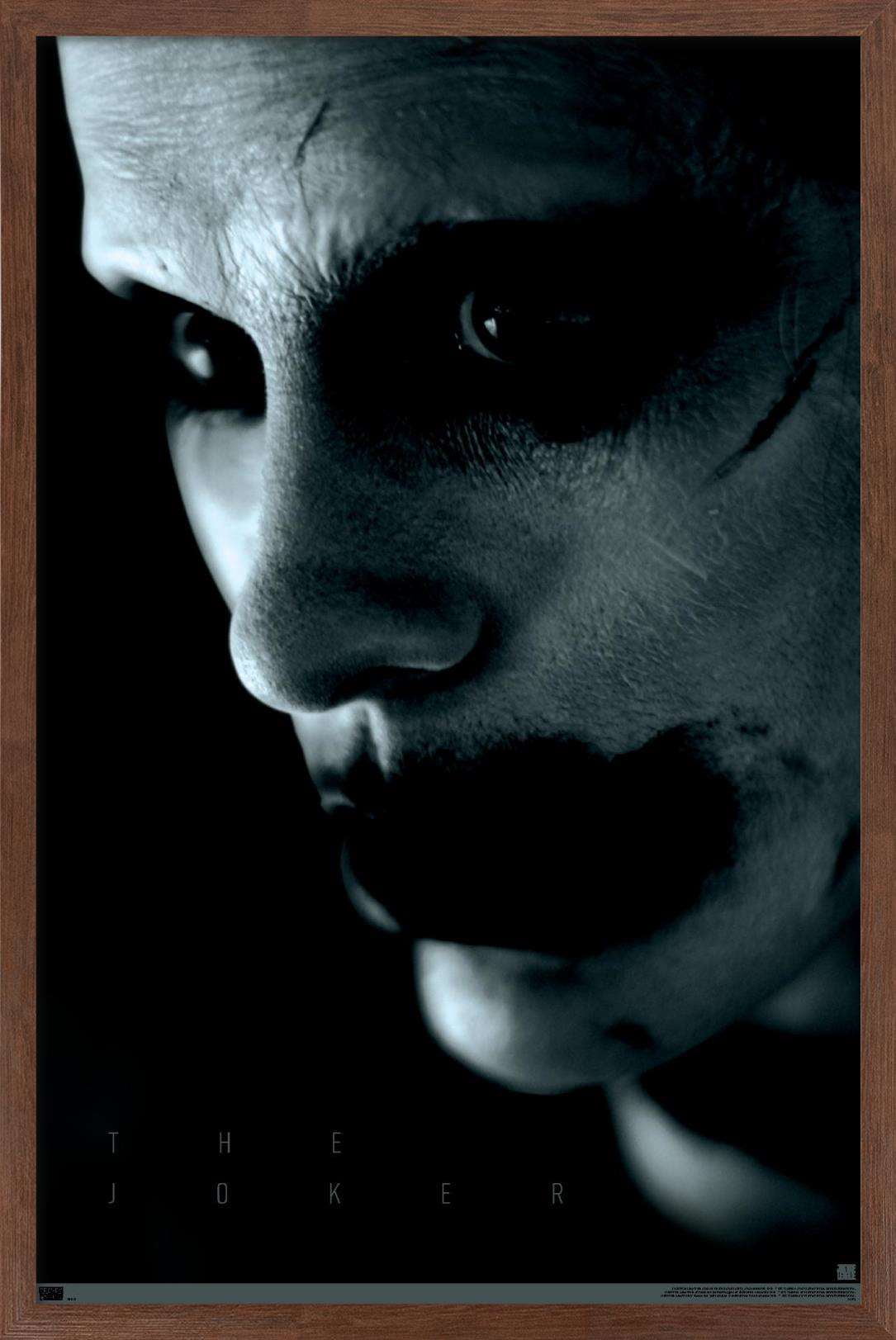 DC Zack Snyder's Justice League - Joker Close-up Wall Poster, 14.725" x 22.375", Framed