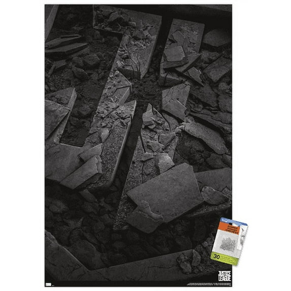 DC Zack Snyder's Justice League - Logo Wall Poster with Pushpins, 22.375" x 34"