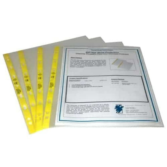 DC1185.IDP - Permanently Dissipative ESD Sheet Protectors - Nine Hole Punch