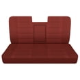 thumbnail image 1 of Fits 1987-1991 Ford F150 Cotton Seat Covers (Bench w/open Armrest Molded HR):Solid Maroon, 1 of 6