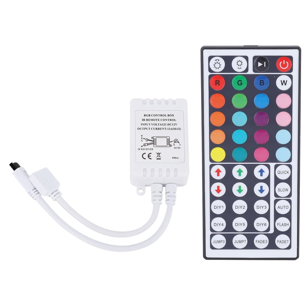 DC12-24V, 44-Key Remote, Colorful Lighting Control IR LED Strip ...