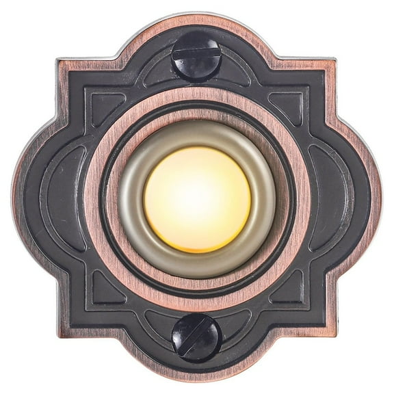 DC12-24V Metal Doorbell Push Button Wired Lighted Up LED Doorbell Button