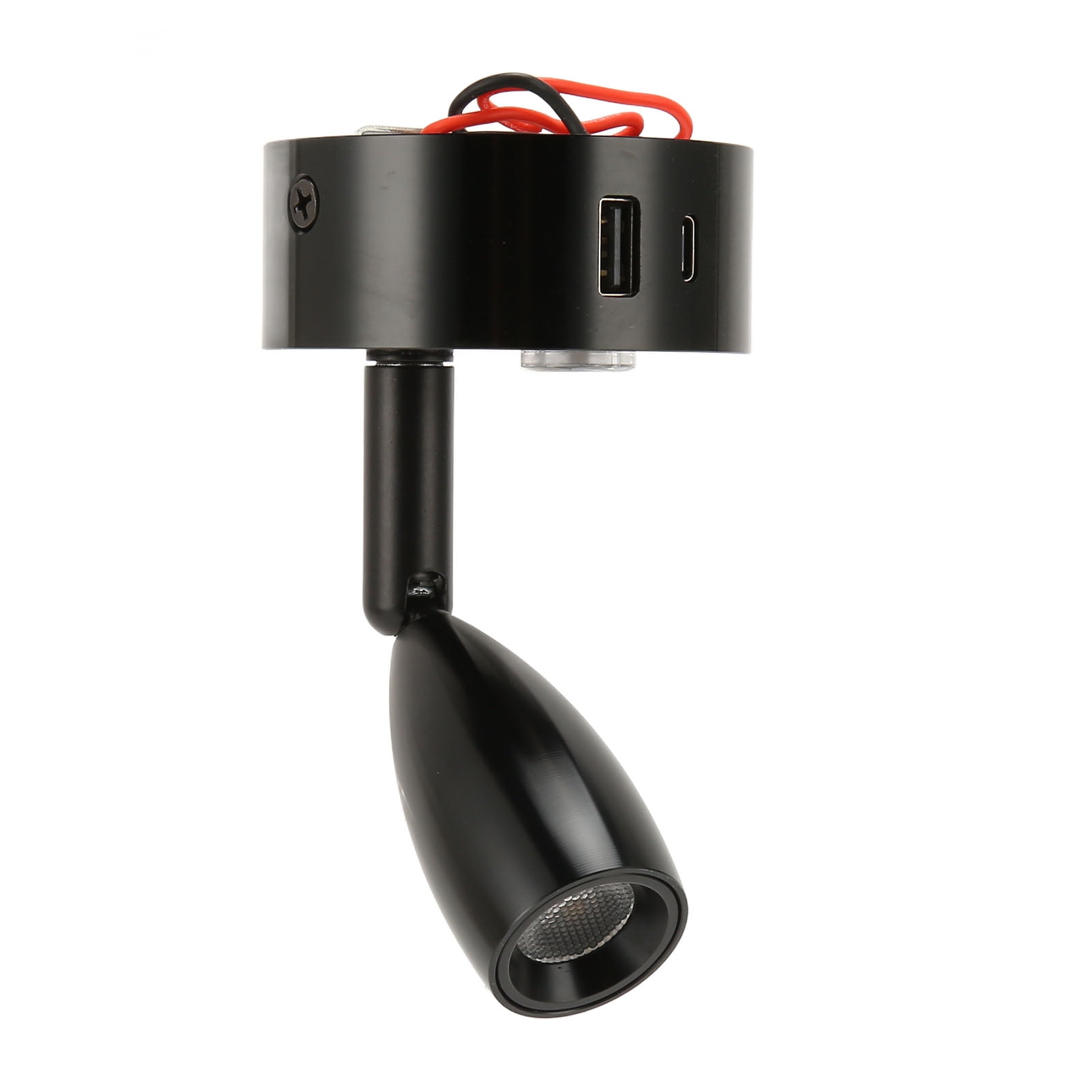 DC1224V Reading Light RV Boat Bedside Reading Lamp With USB Type C