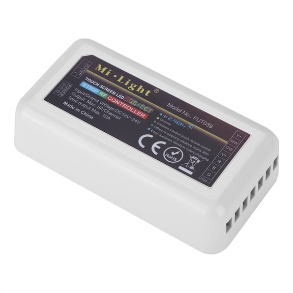 DC12-24V Wireless Controller for Multi-Color Zones 2.4G 4-Zone RGB+CCT LED Strip Light Dimmer