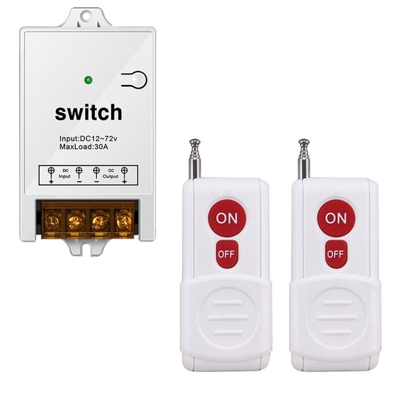 DC12-72V Remote Control Relay Switch 500m Long Range Wireless Remote Switch 433MHz TAPDRA Spare Part