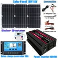 thumbnail image 1 of DC12-AC220V 4000W Solar Panel Kit Complete Solar Power Generator 30A Home Grid System, 1 of 8