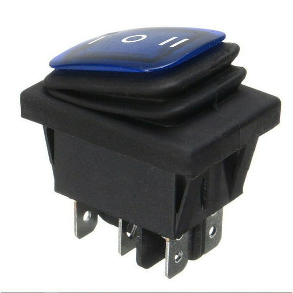 DC12 On-Off-On 6Pin Car Boat LED Light Rocker Toggle Switch Latching Water-Proof