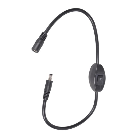 DC12V 15A Extension Cord With Button 5.5x2.1mm 5.5x2.5mm Male To Female