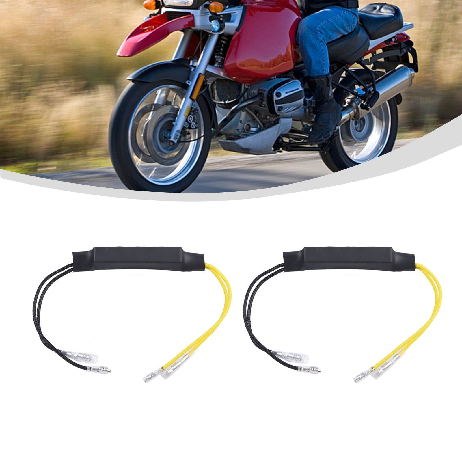 DC12V 21W Fault Decoder For Motorcycle Flashing Turn Signal Light LED Indicator Load Resistor- Motorbike Taillight Blinker Error