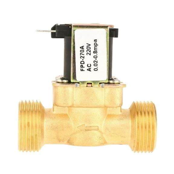 DC12V 24V AC220V Water Air Inlet Flow Switch 1/2" Brass Solenoid Valve