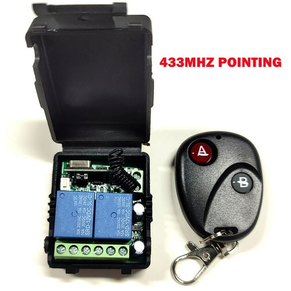DC12V 2CH Relay Receiver Wireless Remote Control Switch Module RF Transmitters