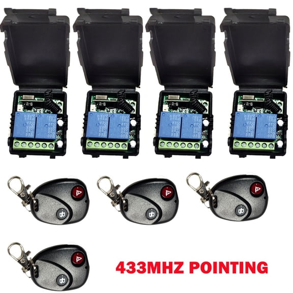 DC12V 2CH Relay Receiver Wireless Remote Control Switch Module RF Transmitters
