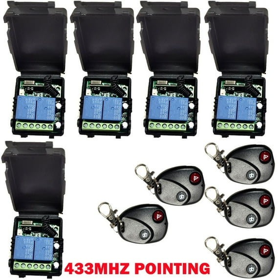 DC12V 2CH Relay Receiver Wireless Remote Control Switch Module RF Transmitters