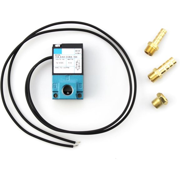 DC12V 5.4W 3-Port Solenoid Valve, Electronic Boost Control Solenoid Valve Fits 35A-AAA-DDBA-1BA
