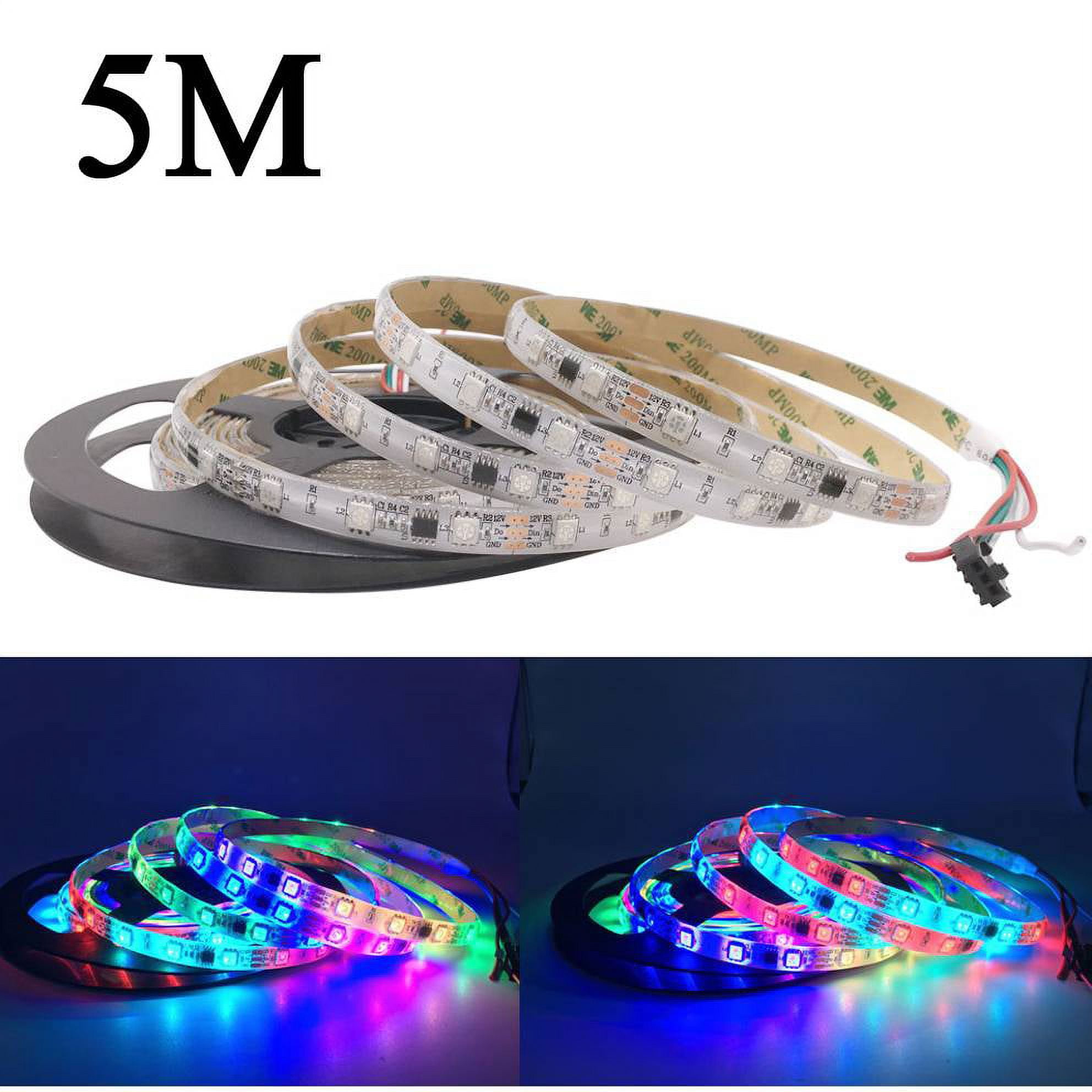 Wyzworks 25ft Flexible LED Strip Lights 2-in-1 Warm & Cool White Dimmable Lighting W Remote Control Timer Color Rang from 3000K-6000K, Size: 25