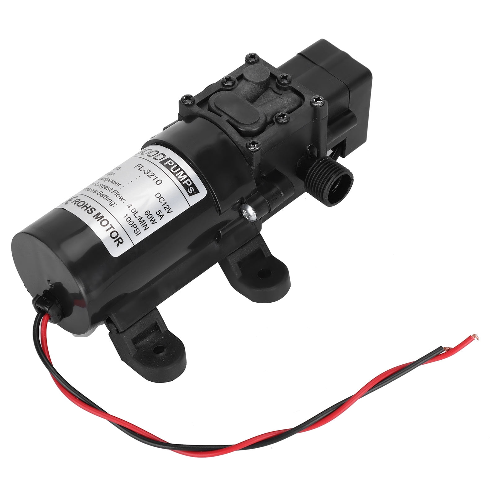 DC12V 60W Micro High Pressure Car Wash Diaphragm Oil Pump 100PSI ...