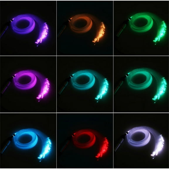 DC12V 6W RGB LED Car Roof Star Light Fiber Optic Lamp RF Bluetooth Sound Control