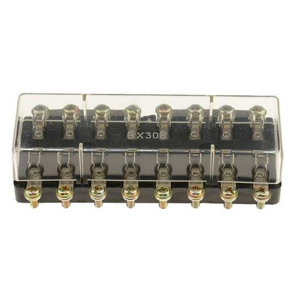 DC12V 8 Way Terminals Box Block Holder 6X30mm