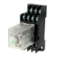 thumbnail image 1 of DC12V Coil 14 Pin 4P4T Electromagnetic Purpose Power Relay + Socket Base, 1 of 5