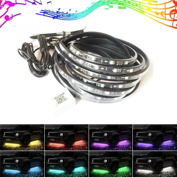 DC12V Colorful 5050SMD 210 Model APP Control LED Strip Underbody Neon Lamps Tube