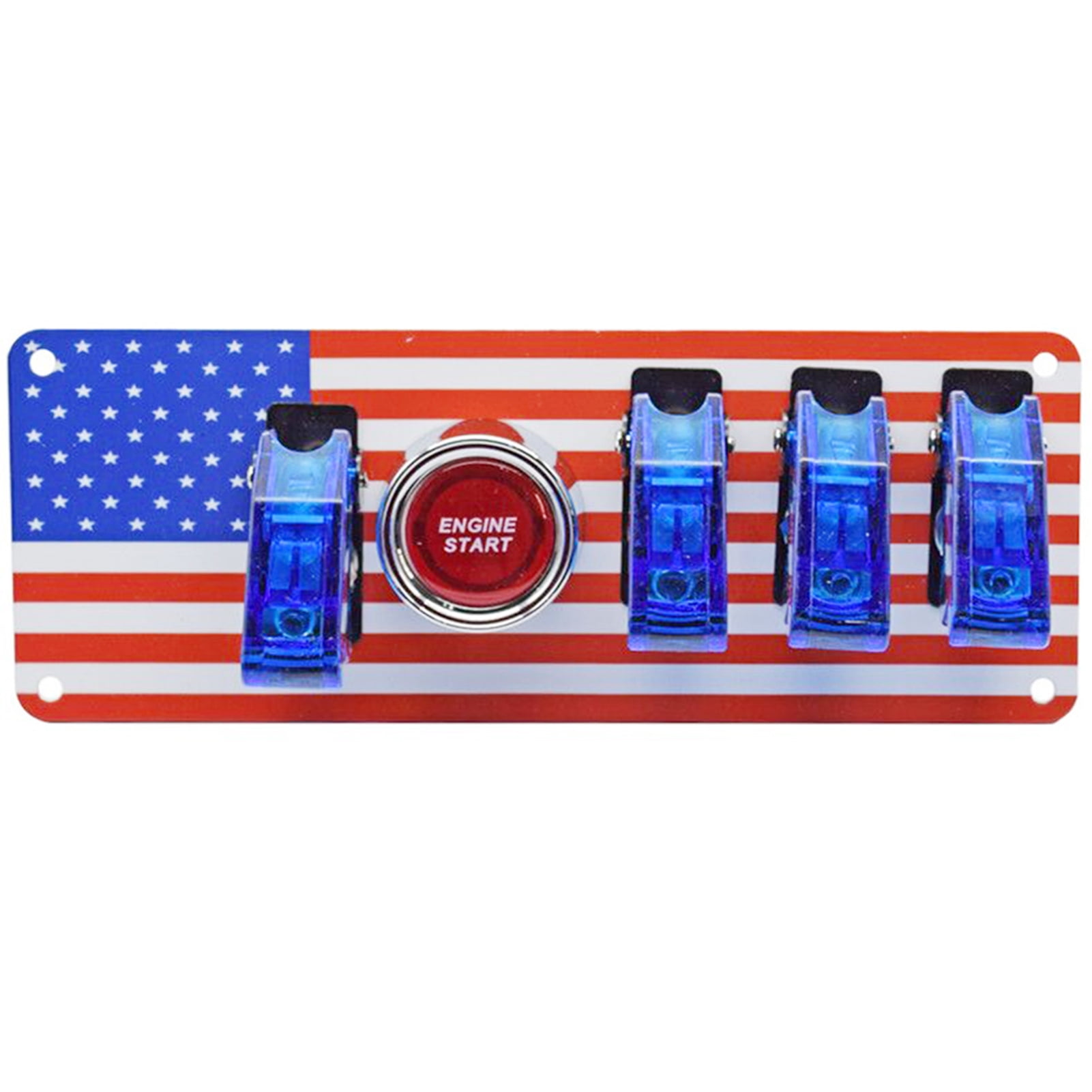 DC12V FlipUp Ignition Switch Panel,Car Engine Start Push Button Toggle