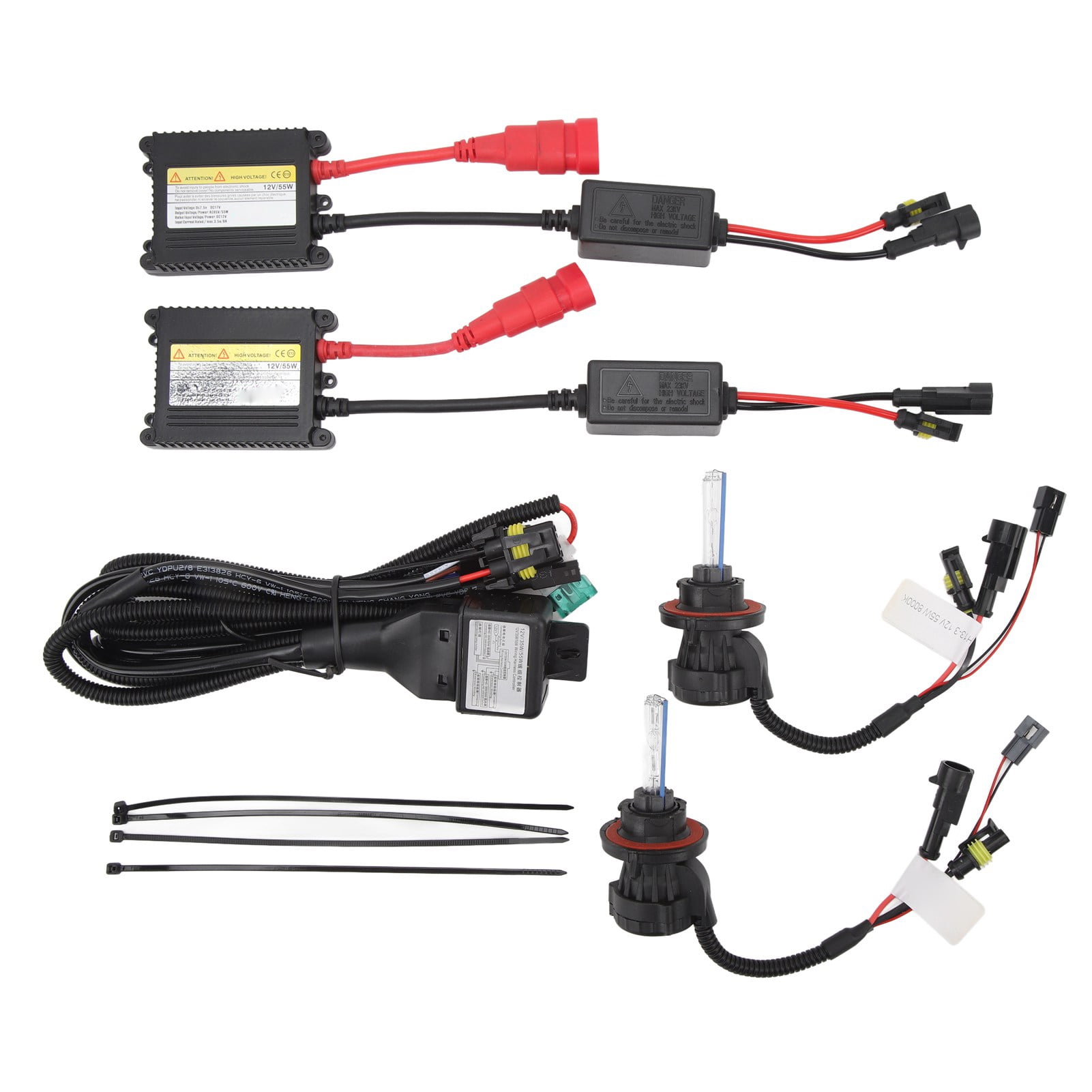 DC12V HID Xenon Bulb Kit 55W High Brightness Long Life Soft Light