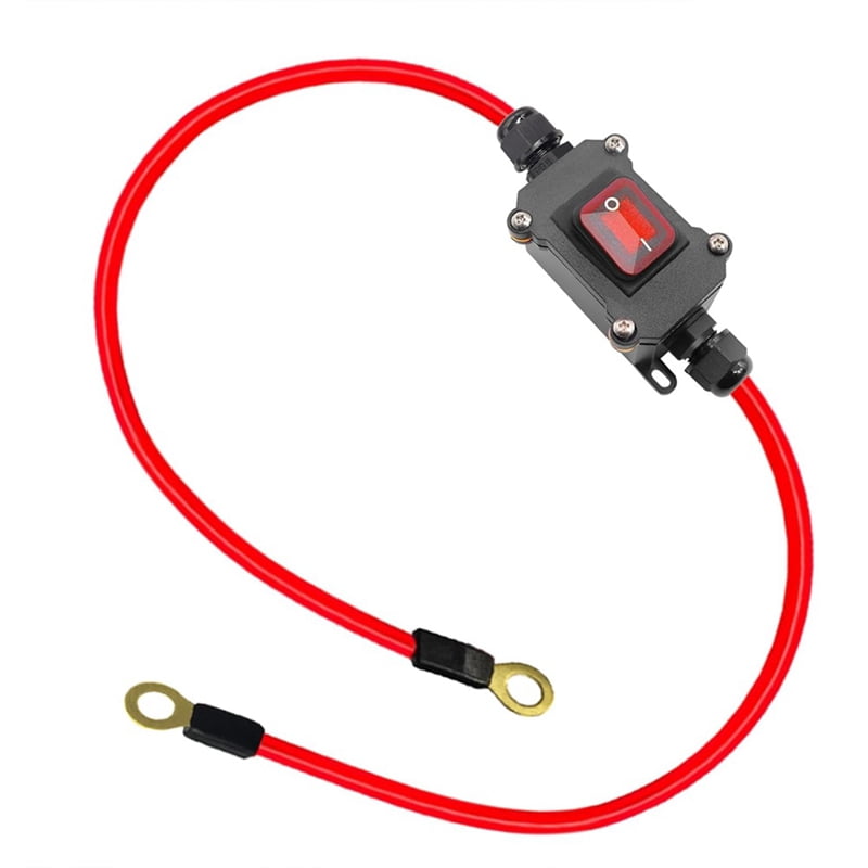 DC12V Inline Wire Switch DC12-24V DPST Dual Side Wiring Switch 25A IP65 ...
