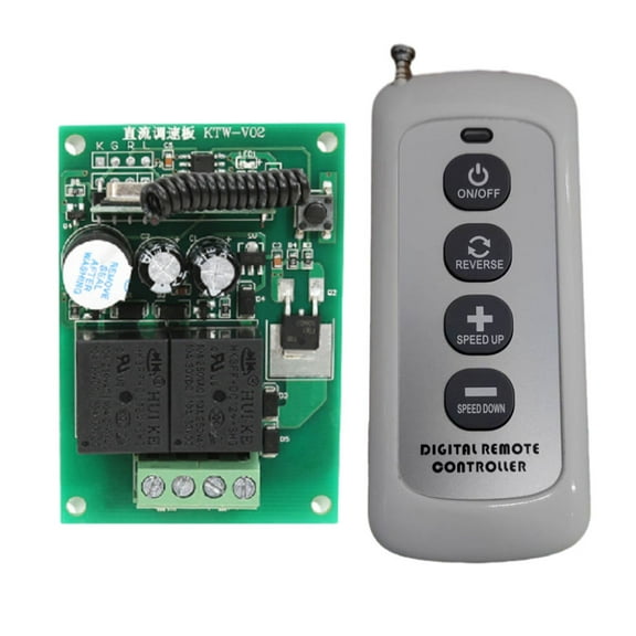 DC12V Motor Controller Kit Speed Regulator Wireless Remote Control Electric Dining Table Rotary Speed Regulator Motor Controller