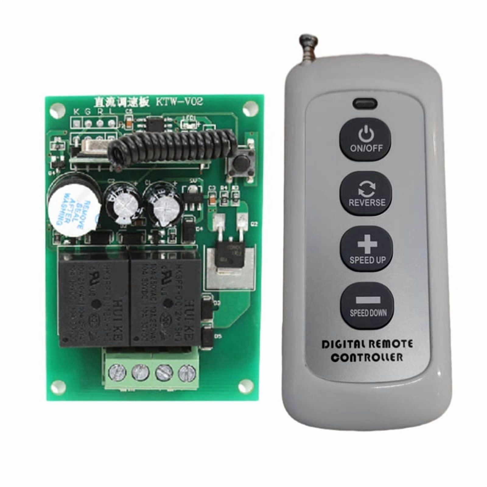 DC12V Motor Controller Kit Speed Wireless Remote Control Electric ...