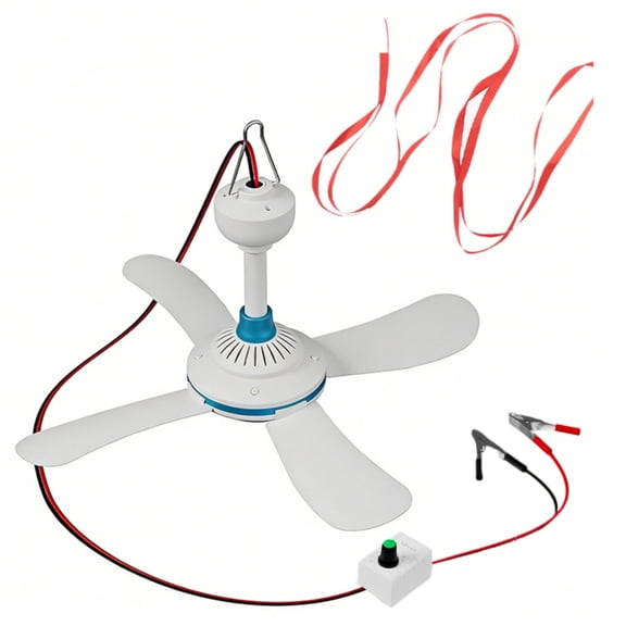 DC12V To 85V Ceiling Fan Energy Saving Camping Fan For Home Garage Warehouse