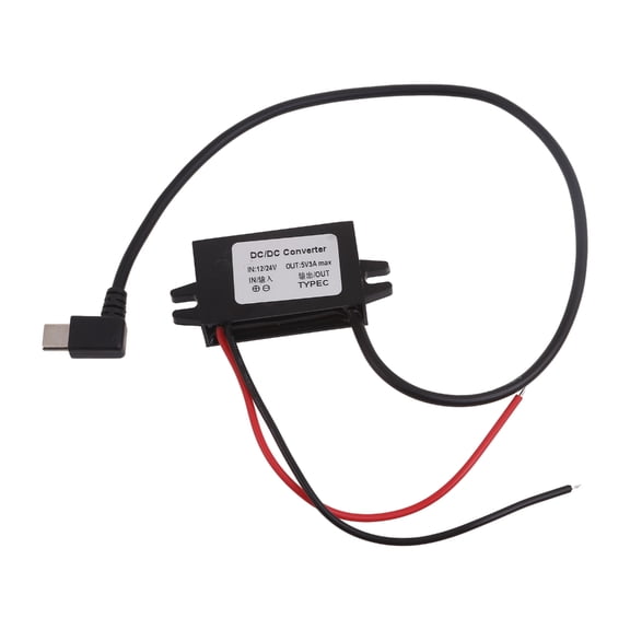 DC12V to 5V 3A USB C Buckk Converter DCDC Step Down Charging Module Power Adapter for Car driving recorder