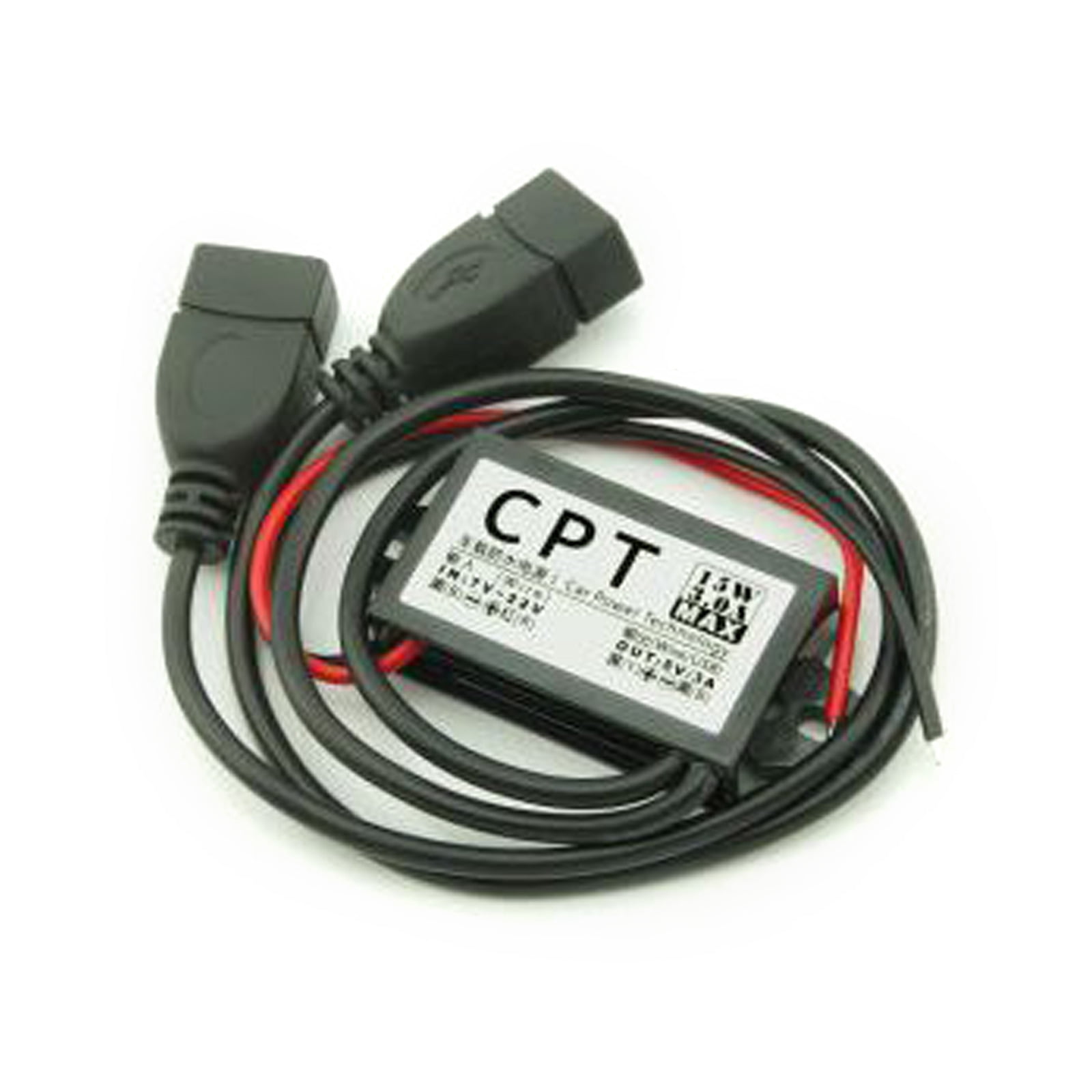 DC12V to 5V 3A USB Female Direct Current Converter Adapter ...