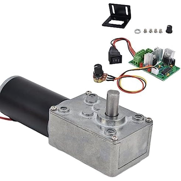 DC12VGearMotorandPWMDriverKit, 20-400RPMMotorSeries, SpeedReductionMotorwith8mmDShaft(50RPM), GearedMotor$$Vehicle Parts & Accessories