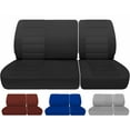 thumbnail image 1 of Fits 1988-1991 Chevy C/K 1500 Seat Covers 40/60 Split bench NO HR Cotton:Solid Charcoal, 1 of 6