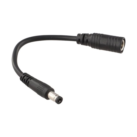DC2.1 to DC2.5 Adapter Cable with Hollow Center Pin and Dual Aviation Connector Options for DC-Powered Tools and Electronics (F)